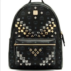MCM Stark M Stud Medium Backpack